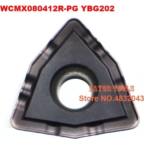WCMX080412R-PG YBG202. Cutting Blade, Turning Tip,suitable For U Drills .WCMX080412
