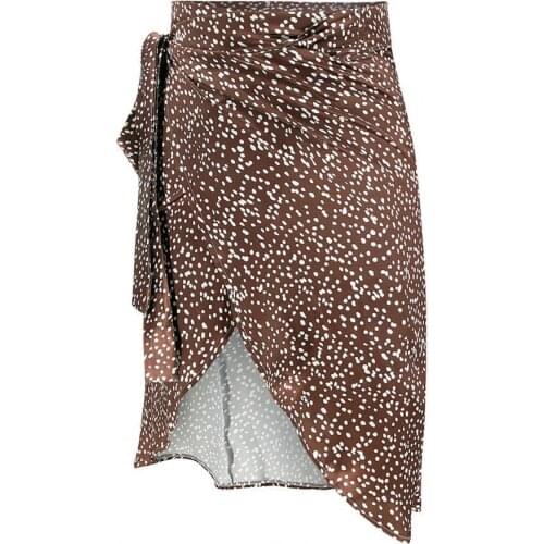 2021 Sexy Wraps Skirts Asymmetric Skin-friendly Wrap Skirt Split Skirt Casual Fashion Skirts for Women Spring Summer Clothes