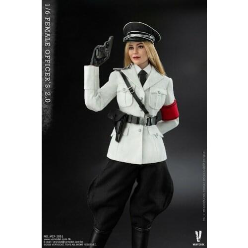 Female Officer 2.0 12'' Action Figure Full Set White Uniform Soldier Figure Clothes VERYCOOL 1/6 VCF-2051 Collection In Stock