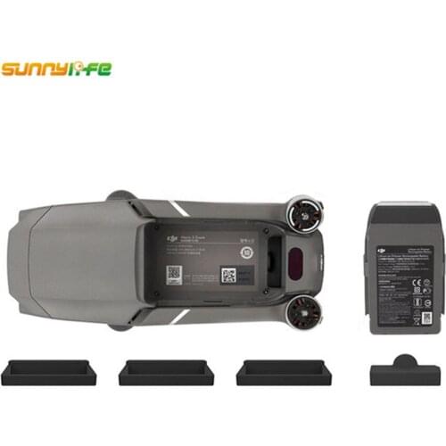 4pcs/set Battery Charging Port Protector & Drone Body Silicone Cover Cap Dust-proof Plug for DJI MAVIC 2 Pro/MAVIC 2 Zoom