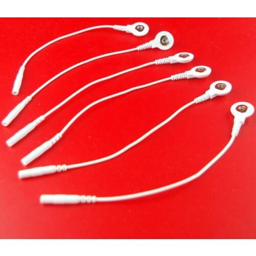 4pcs/lot Electrode Tens Wire Unit Adapter Connection Leads Wires
