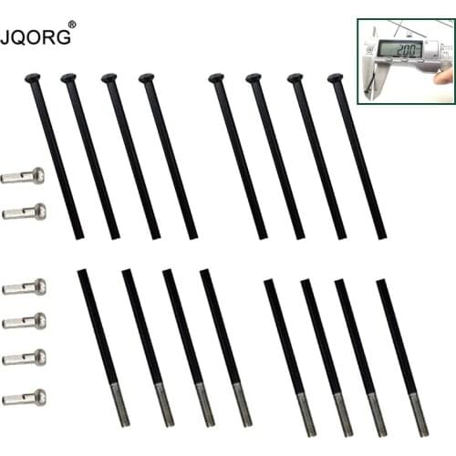 80 Pieces A Lot 304 Stainless Steel Material Straight Pull Diameter 2.0 mm Mountain Bike Spokes With 14 mm Sliver Brass Nipples