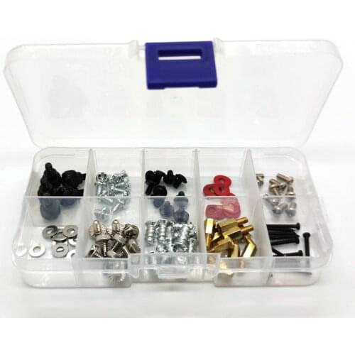95Pcs Desktop Computer Chassis Screw PC Motherboard Screws washer with box