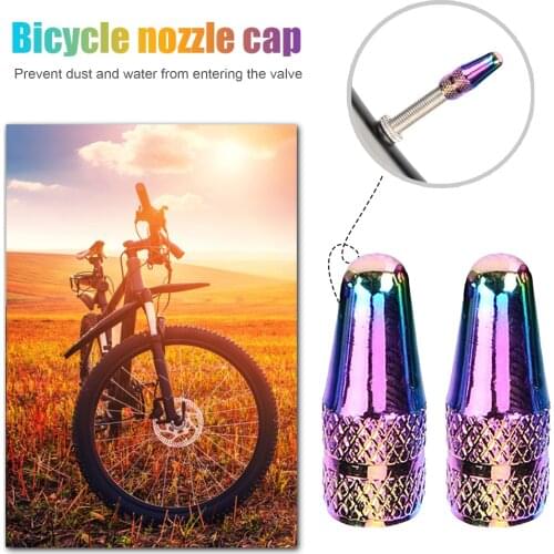 2pcs Bike Accessories Bicycle Tire Valve Stem Cap Aluminum Alloy Presta Valve Tyre Wheel Stem Covers MTB Road Cycling Accessory