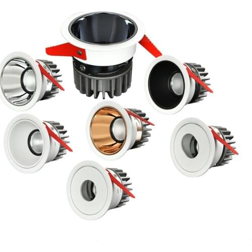 Anti-Glare LED Downlight 7W 12W 15W 20W Dimmable COB led Lamp Ceiling Light Recessed lamp Led Spotlight Bedroom Kitchen Lighting