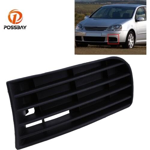 POSSBYA Car Accessory Front Lower Fog Lights Left/Right Side Grill Fit For VW Golf MK5 2004/2005/2006/2007-2009 Front Grilles
