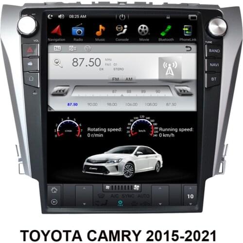 12.1 inch Tesla style Android 9.0 six core Car GPS Navigation For TOYOTA CAMRY 2015-2022 Car radio multimedia player head unit