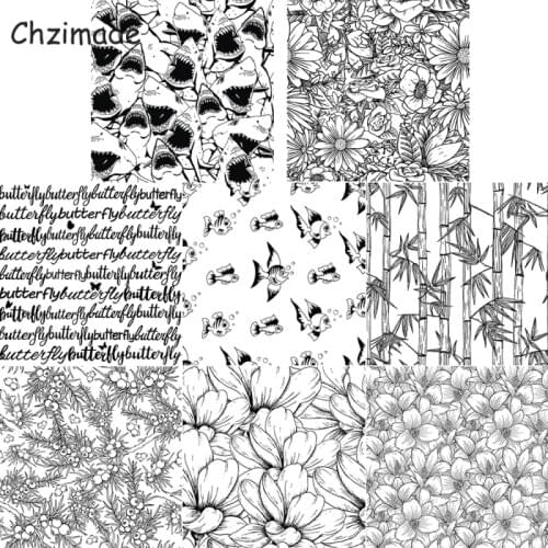 Chzimade Vintage Flower Silicone Clear Seal Stamp DIY Scrapbooking Embossing Photo Album Decorative Paper Cards Making Crafts