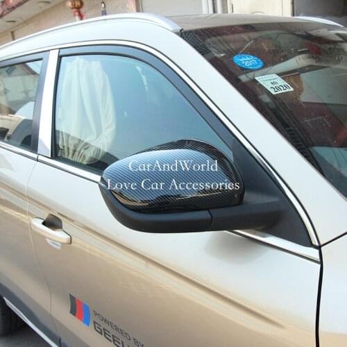 For Geely Atlas Emgrand NL-3 Proton X70 2016-2021 Car Door Rear View Mirror Rubbing Cover Rearview Protector Trims Accessories