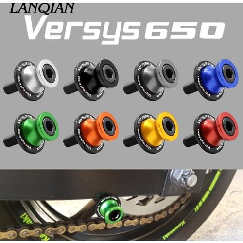 For KAWASAKI Versys 650 Versys650 1000 ER6N Z800 Z1000 Z900 Motorcycle CNC Swingarm Spools stand screws Slider