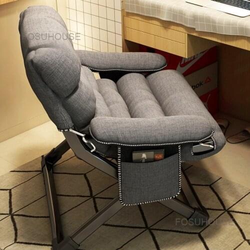Home Computer Chair Backrest Leisure Office Chairs Dormitory Students E-sports Office Furniture Gaming Chair Fabric Sofa