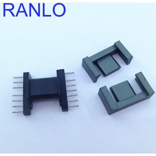 EPC17 SMD transformer bobbin PC40 Ferrite Core 7+7pin Bakelite Skeleton