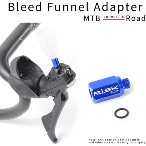 Cycling Bleed Funnel Adapter MTB Mountain Bike Convert To Road Hydraulic Disc Brake Oil Filling Funnel Adapter