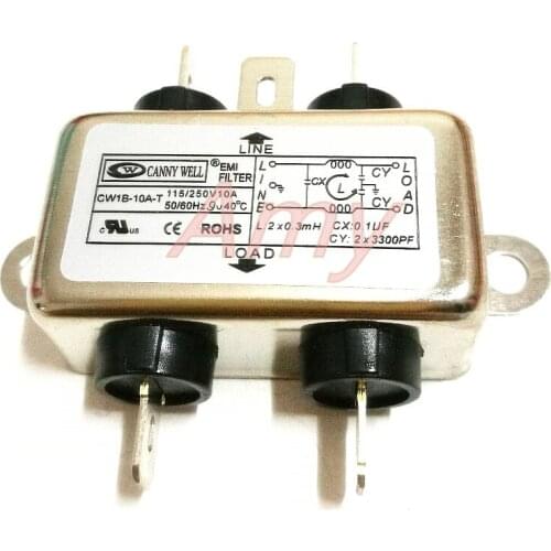 Power EMI filter CW1B 1A 3A 6A 10A AC T single-phase 220V purification