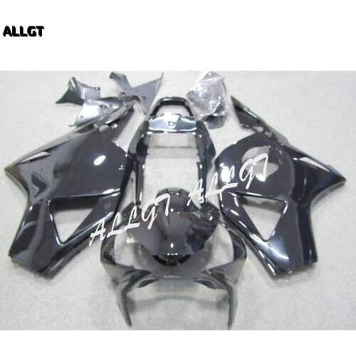 Pre-drilled ABS Fairing kit Bodywork GLOSSY Black for Honda CBR 954RR 2002 2003