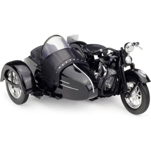 1:18 Harley-Davidson 1948FL Three-wheeled Motorcycle Simulation Alloy Model Finished Ornament Decoration Toy Birthday Gifts