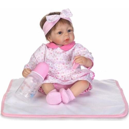 40cm Soft Silicone Reborn Baby Doll Fashion Toys Kids Play House Toys Girl Doll Handmade Lifelike Gifts Girls Dolls Collection