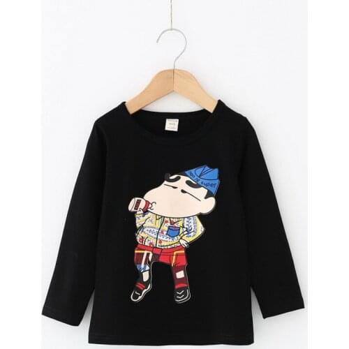 2019 Kids boys new autumn clothes children good casual cartoon print long sleeve modal cotton T-shirt for Boys 2-8 years