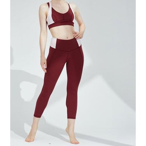 2021 Summer New Fitness Breathable High-Strength Shockproof Sport Set Women CK051+WX057