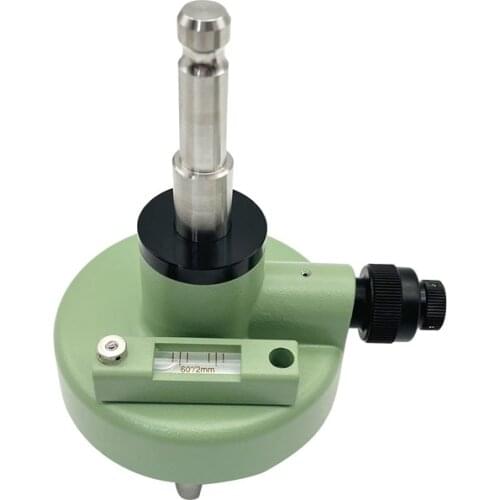 NEW GREEN THREE-JAW METAL TRIBRACH ADAPTER WITH OPTICAL PLUMMET FITS LEICA PRISM