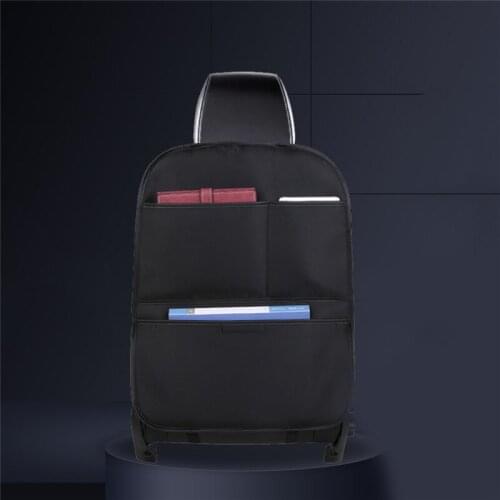 Car Back Seat Hanging Bag 1PCS Auto Car Backseat Organizer Storage Bag Vehicle Anti Kick Pad Protector Back Seat Storage Holder