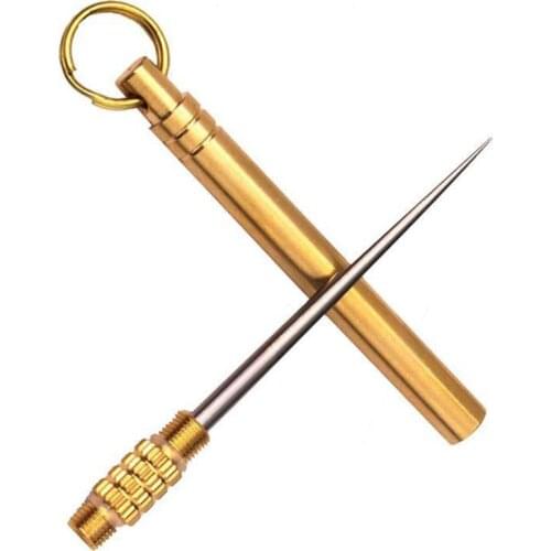 Outdoor Edc Portable Multifunctional Toothpick Bottle Fruit Fork Camping Tool Toothpick Tube Stronger Than Dental Floss