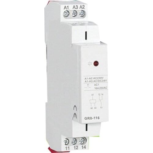 Din Rail Intermediate Relay Industrial Control Auxiliary Relay GR8