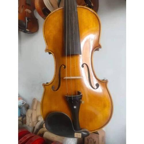 7/8 Violin European flamed maple back spruce top hand made instrument