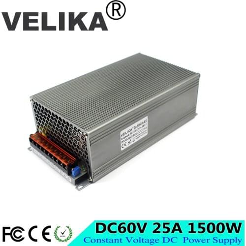 Universal AC-DC 60V Power Supply Switching 25A 1500W Driver Transformers 110V 220V AC To DC60V SMPS for CNC CCTV Stepper Motor