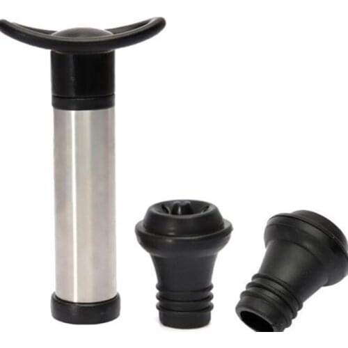 Vacuum Wine Preserver Set 1PC Reusable Bottle Vacuum Sealer Pump With 2 Bottle Stoppers Bar Home Cocktail Tools Accessories 3