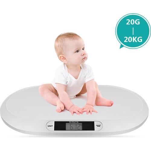 20Kg High Precision Baby Scale 3 Mode Multi-Function Smart Baby Weight Scale 44 Pound Capacity Toddler Scale for Infants Toddler