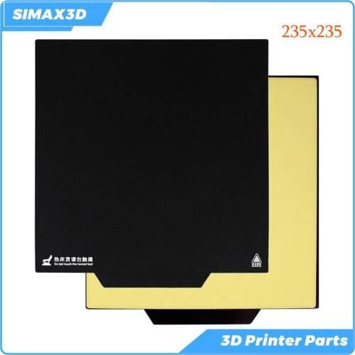 SIMAX3D 3d Printer part Magnetic platform Tape 235x235mm Black Heatbed Sticker Hot Bed Plate Magnetic Base for ender3 Pro hotend