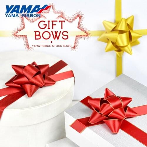 YAMA Star Flower Ribbon 25mm 1" inch 30PCS/bag Diameter 10cm for Diy Wedding Decoration Ribbons Gifts Crafts
