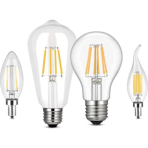 220V LED Filament Bulb E27 Retro Edison Lamp E14 Vintage Decor Ampoule LED Light Bulb Retro Lamp Replace of Incandescent Bulb