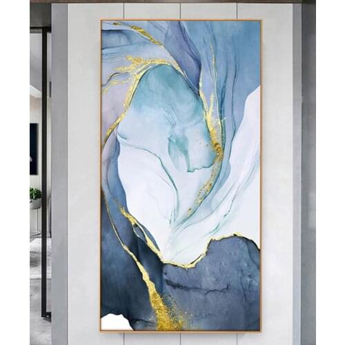Abstract Golden Wall Art Paintings Scandinavian Diamond painting Modern Wall Pictures for Living Room Nordic Home Decor EE2016