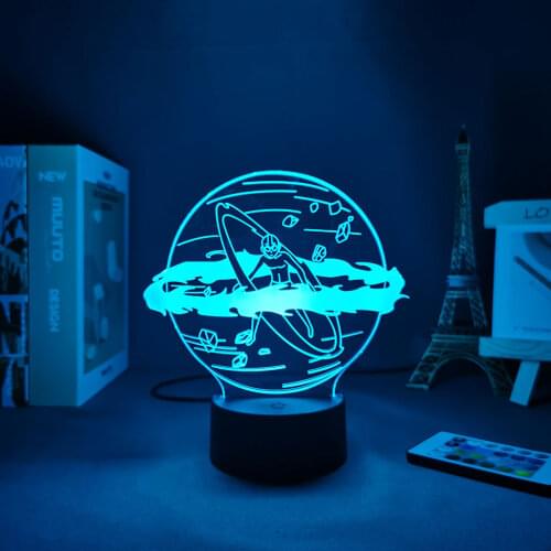 Anima LED Night Light Avatar The Last Airbender Aang Lamp for Home Decor Birthday Gift Touch Sensor Nightlight