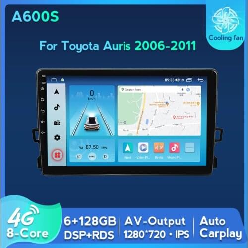 6G+128G Eight Core DSP 4G WIFI Android 11 for Toyota Auris 2006-2011 Car Radio Multimedia Video Player GPS Navigation 2 din
