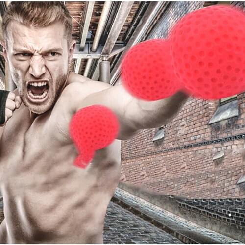 Boxing Reflex Speed Punch Ball Sanda Boxer Raising Reaction Force Hand Eye Training Set Stress Boxing Muay Thai Exercise A1122