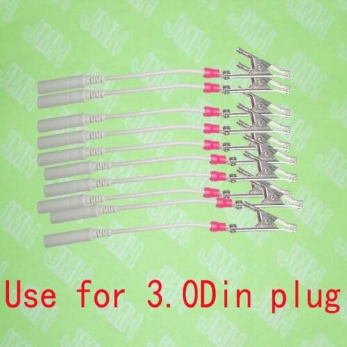 ECG and EKG cable electrodes adapter,use with 3.0 DIN shift to Veterinary clip leadwires,10pcs in set
