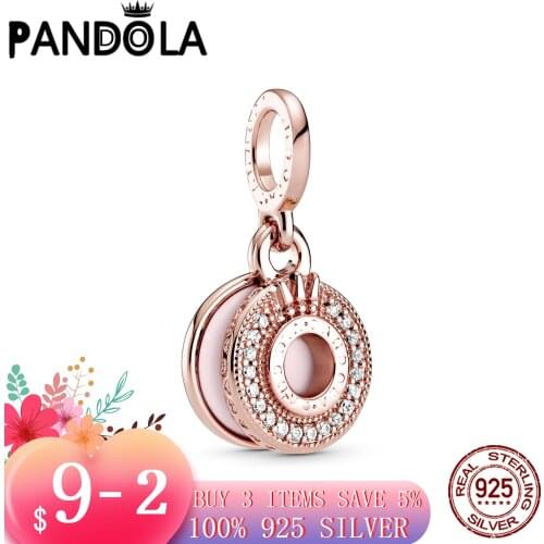 Hot 100% 925 Sterling SILVER charms Sparkling Pavé Crown O Dangle Charm fit Original Pandora Bracelet silver 925 jewelry
