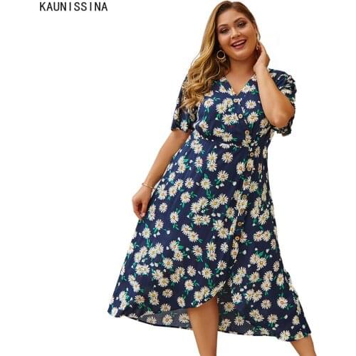 KAUNISSINA Summer Midi Dresses