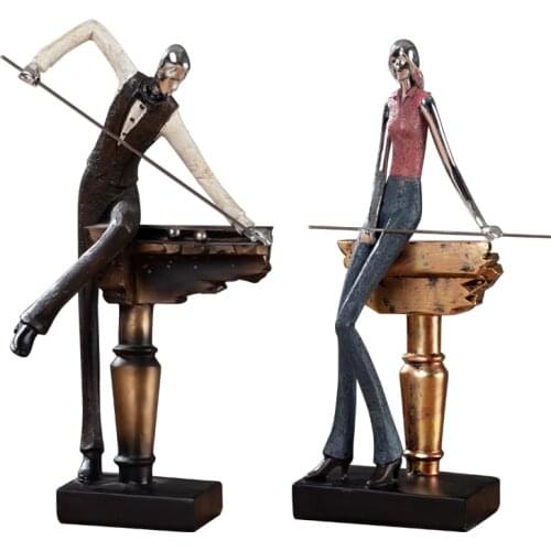 CREATIVE NORDIC HOME BILLIARDS SPORTS FIGURES SWING ROOM OFFICE DESKTOP SWING HOME DECORATION MURALS CRAFTS ACCESSORIES GIFTS