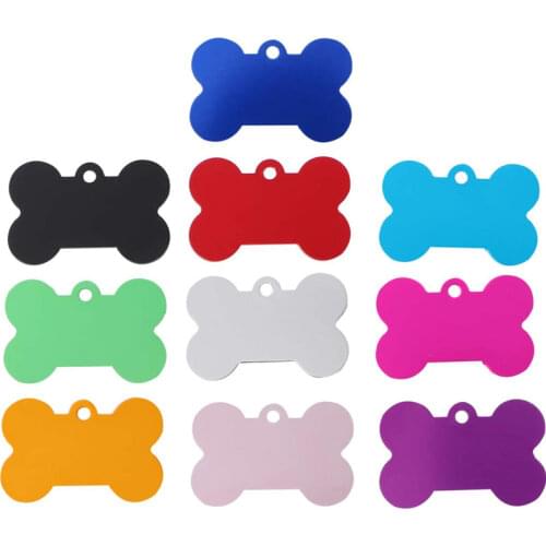 Best-selling Dog Bone Shaped Cat Puppy Pet Tag Plates Collar Id Name Accessories DIY Keychain Gift Pendant Free Shipping
