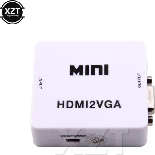 MIni HDMI-compatible to VGA Adapter Converter HDMI2VGA Audio Connector 1080P For PS4 XBOX PC Laptop HDTV Projector DVD Switch