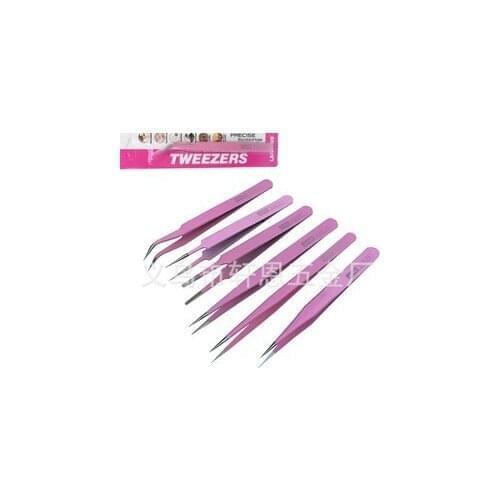 500pcs Eyelash Extension Tweezers Stainless Steel Eye Lashes False Fake Eyelash Nipper Eyelash Tools DHL
