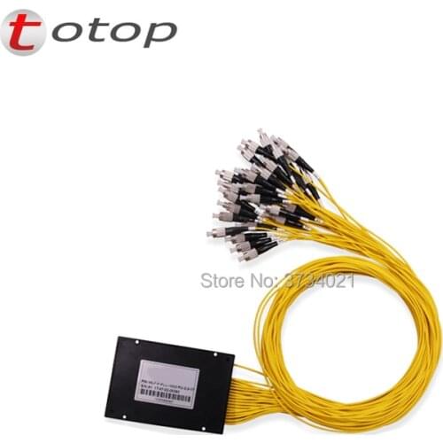 PLC Splitter 1x32 FC Singlemode ABS PLC splitter Fiber Optic Fiber Fiber pigtailed FC 1260/1650nm wavelength