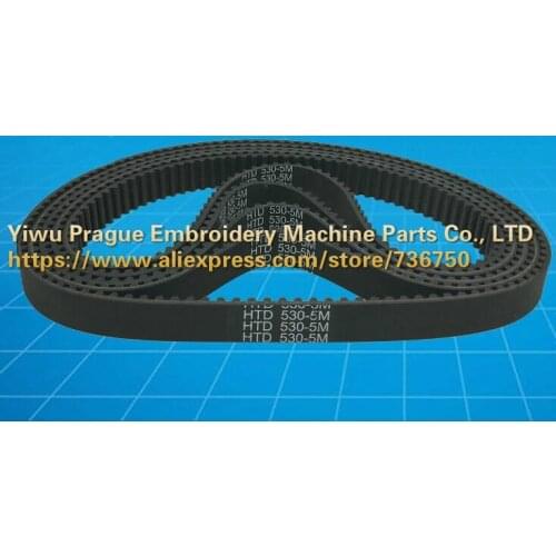 Timing Belt Band HTD530-5M 530-5M HTD 5M-530 T5-325 25mm 30mm 35mm 40mm 45mm 50mm embroidery machine spare parts