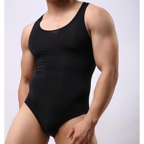 Gym Mens Bodysuit Sexy Ultra-Thin Men Corset Wrestling Singlet For Men Body Building Suits Shapewear Men Leotard