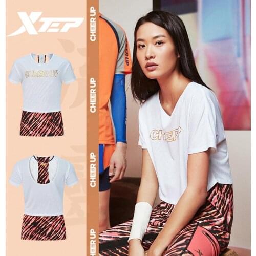 Xtep Speed X Women Running Vest Summer Breathable Sport T Shirt Fitting Yoga Clothing 880228090239