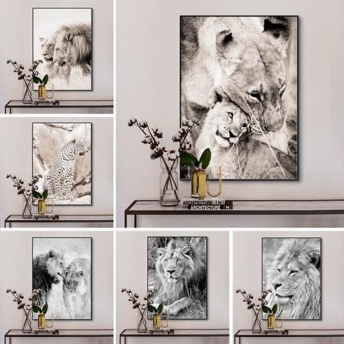 Animals Poster On The Wall Paintings for Interior Lion Canvas Prints African Animal Pictures On The Wall Modern Home Decor